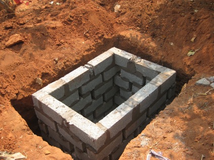 construction of the pit latrine